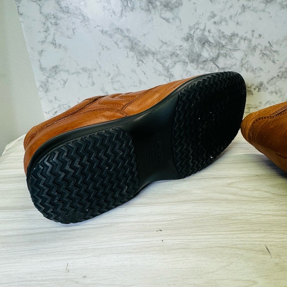 Geox Respira Men’s US 9 Symbol Man cognac brown cotto leather stylish shoes - Picture 7 of 7